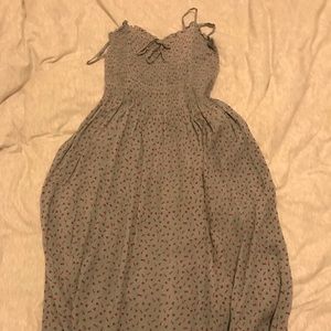 Kimchi Bkue long floral strap dress